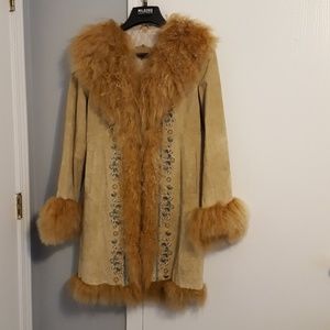 Wilson's Leather embroidered suede jacket